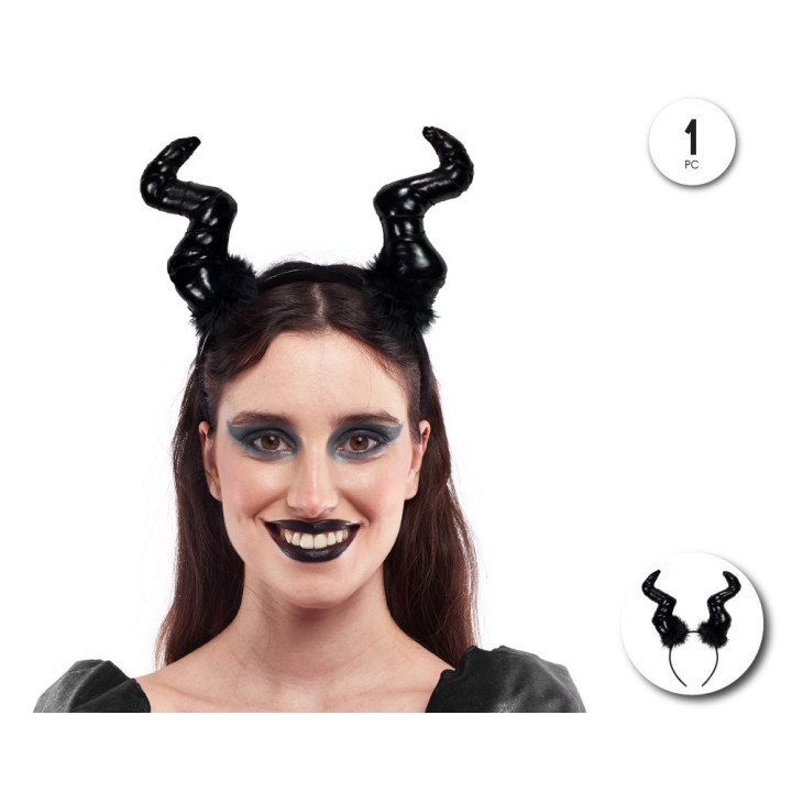 Diadema Cuernos Malefic – Complemento Unisex | Cospty
