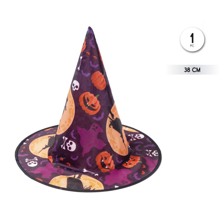 Sombrero De Bruja Print – Complemento Unisex | Cospty