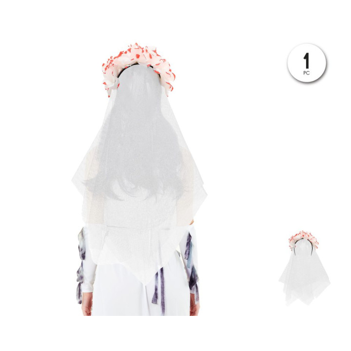 Diadema Novia Con Sangre – Complemento Unisex | Cospty