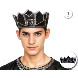 Corona Negra De Tela – Complemento Unisex | Cospty