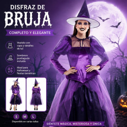 Teen Celestial Witch Costume with Orange Star Moon Top, Black Tulle Sk