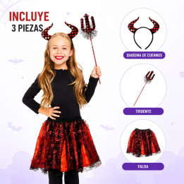 Set Tutu Diablesa – Complemento Unisex | Cospty