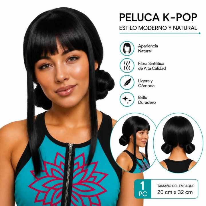 Peluca Kpop Monos – Complemento Unisex | Cospty