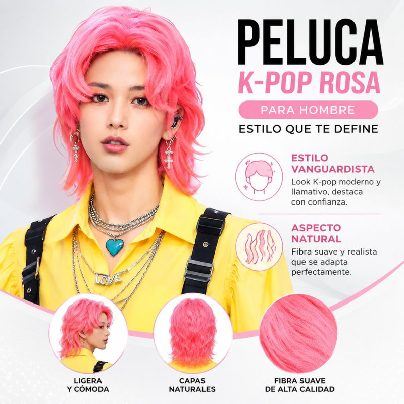 PELUCA K-POP BOY