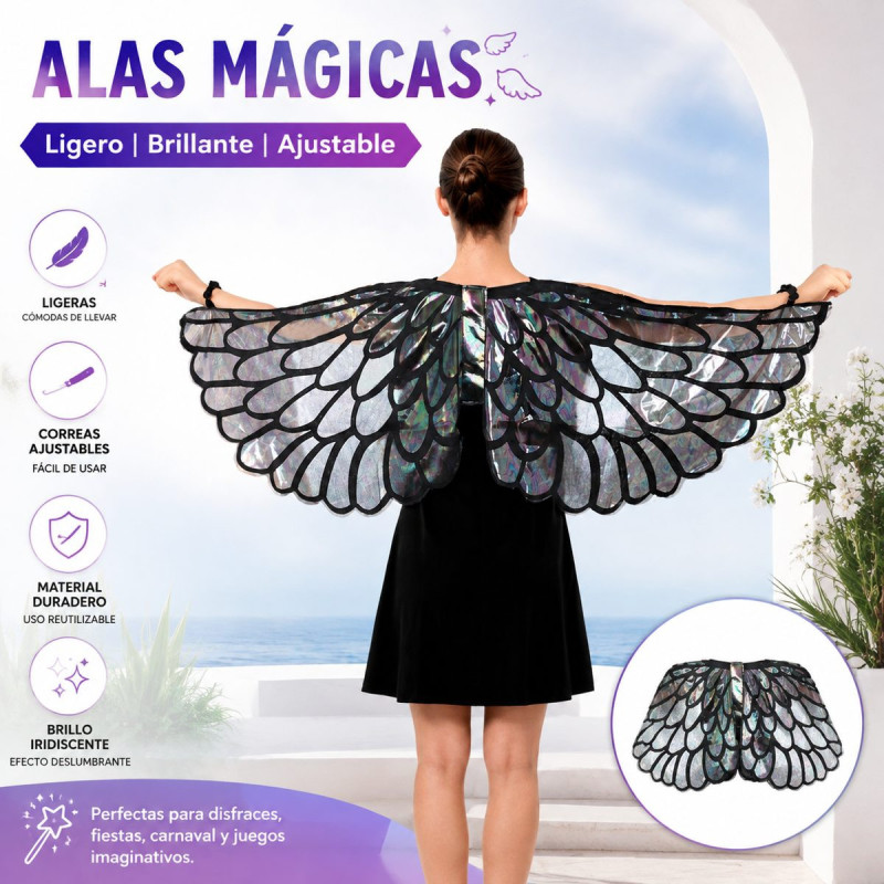 ALAS NEGRA METALIC