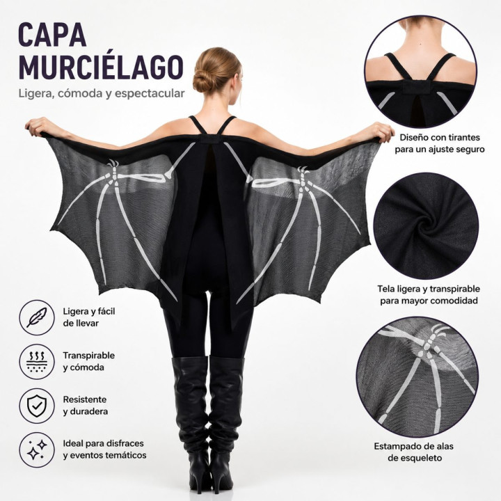 Capa Alas Bat – Complemento Unisex | Cospty