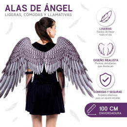 Alas Print Negra – Complemento Unisex | Cospty