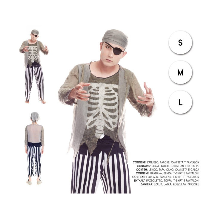Pirata Fantasma – Disfraz Para hombre | Cospty
