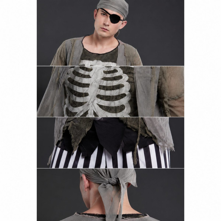 Pirata Fantasma – Disfraz Para hombre | Cospty