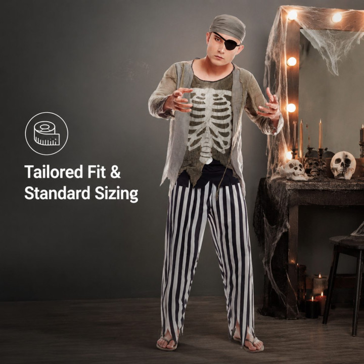 Pirata Fantasma – Disfraz Para hombre | Cospty
