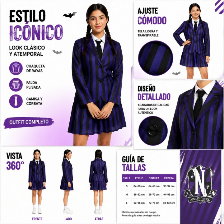 Uniforme Siniestro – Disfraz Para hombre | Cospty