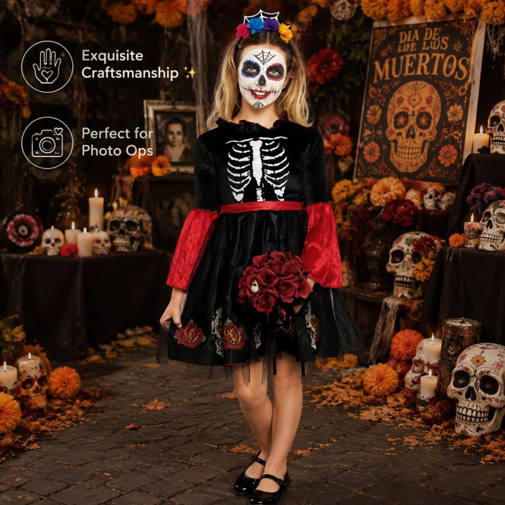 Skull Princess – Disfraz Para niña | Cospty