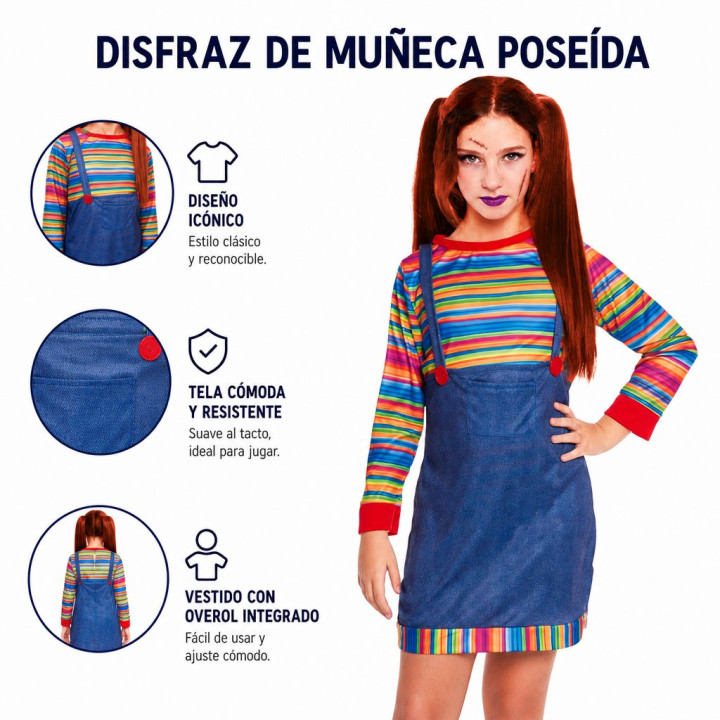 Muñeca Asesina – Disfraz Para niña | Cospty