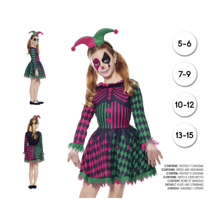 Harlequin – Disfraz Para niña | Cospty