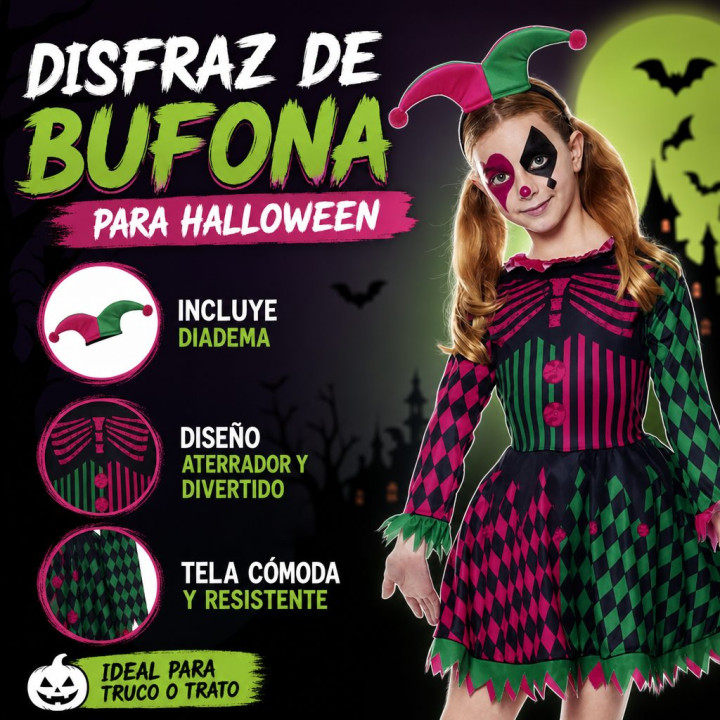 Harlequin – Disfraz Para niña | Cospty