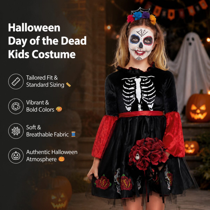Skull Princess – Disfraz Para niña | Cospty