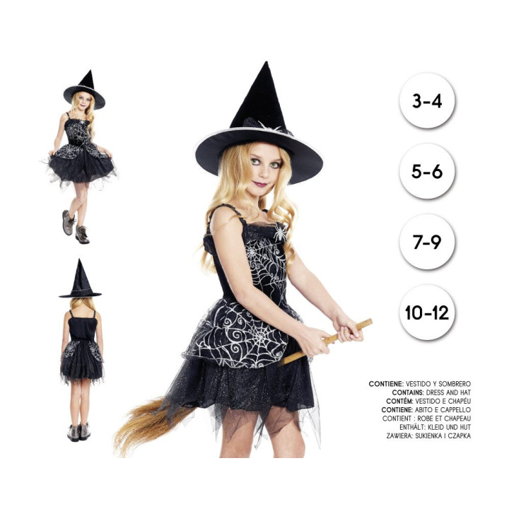 Bruja Spiderweb – Disfraz Para niña | Cospty