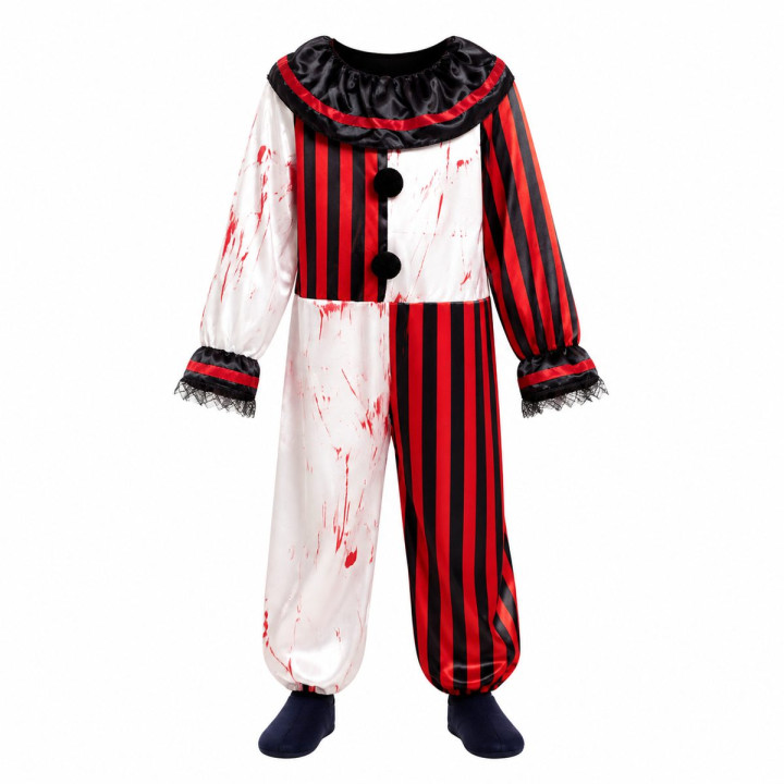 Payaso Rayas Sangre – Disfraz Para niño | Cospty