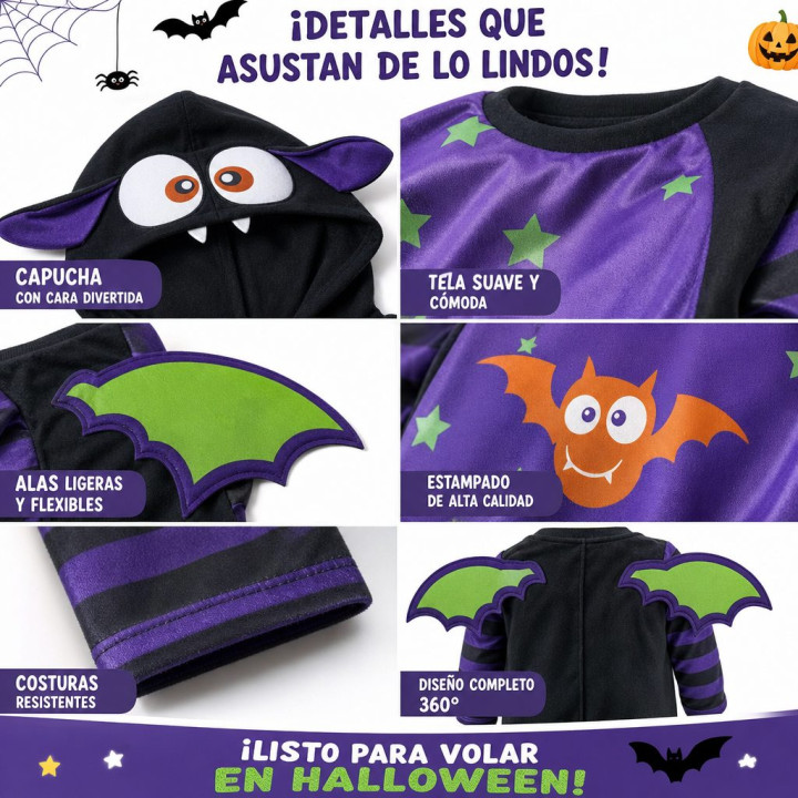 Baby Bat 6-12M – Disfraz Para niño | Cospty