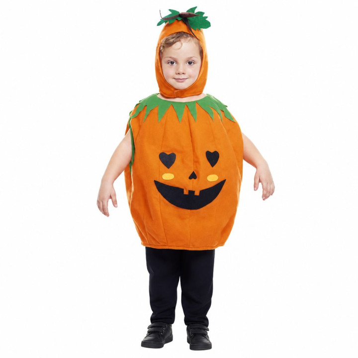 Toddler Pumpkin Halloween Costume - Cute Orange Pumpkin Jumpsuit with 