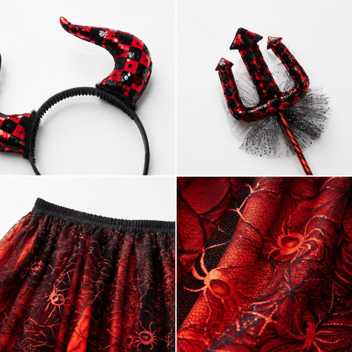 Set Tutu Diablesa – Complemento Unisex | Cospty