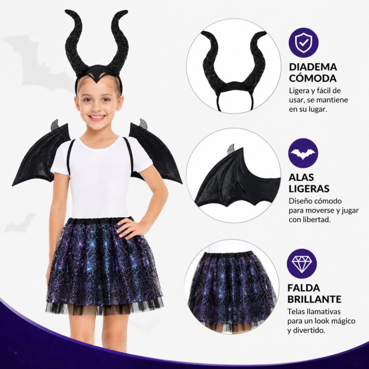 Set Tutu Bat 3Pcs – Complemento Unisex | Cospty