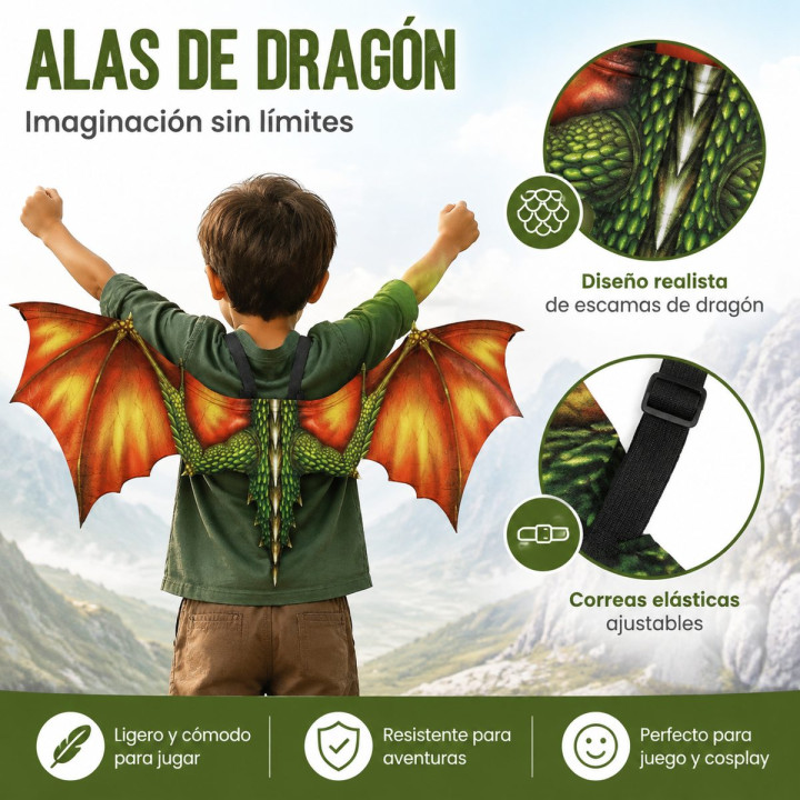 Demon Devil Wings Costume Set with Horns and Tail - Red Halloween Cosp