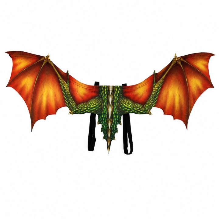 Demon Devil Wings Costume Set with Horns and Tail - Red Halloween Cosp