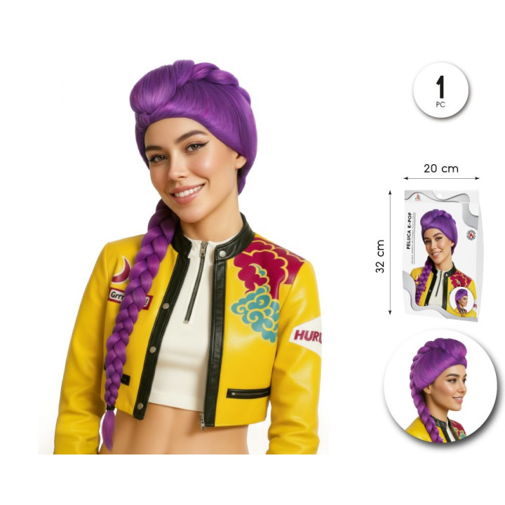 Peluca K-Pop Trenza – Complemento Unisex | Cospty