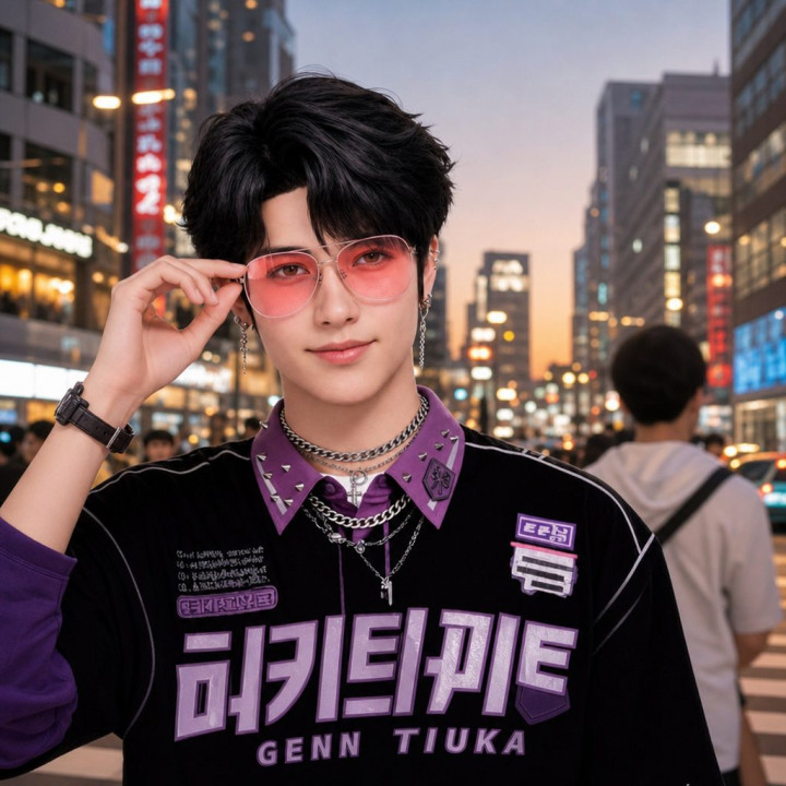 Peluca Kpop Demon – Complemento Unisex | Cospty
