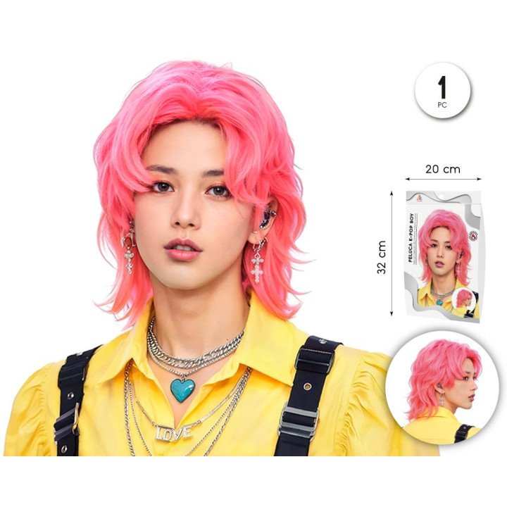 Peluca K-Pop Boy – Complemento Unisex | Cospty