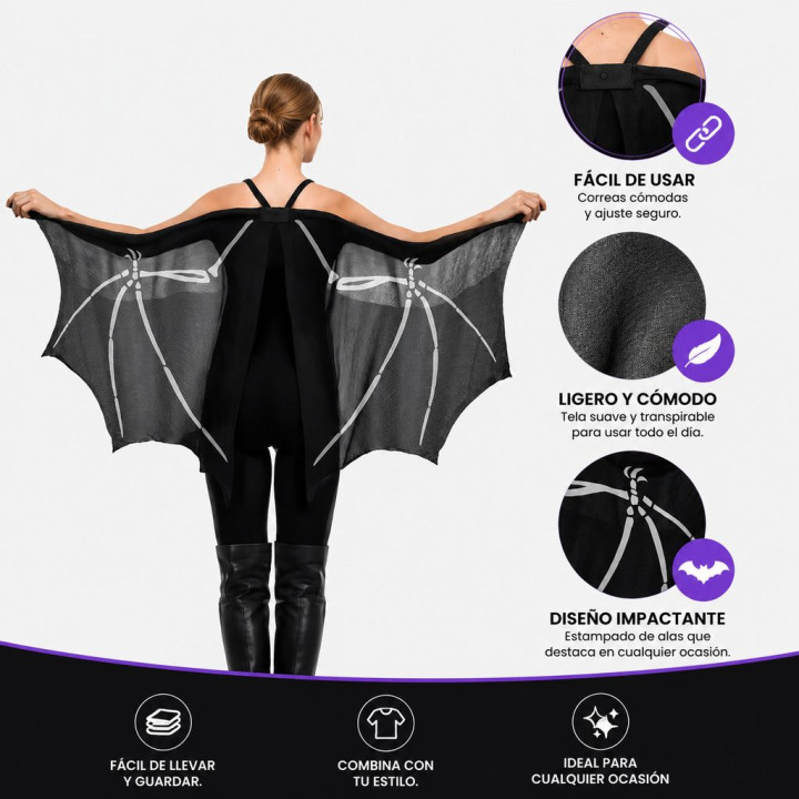 Capa Alas Bat – Complemento Unisex | Cospty