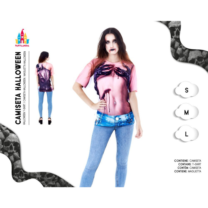 Camiseta Print Halloween – Disfraz Para mujer | Cospty
