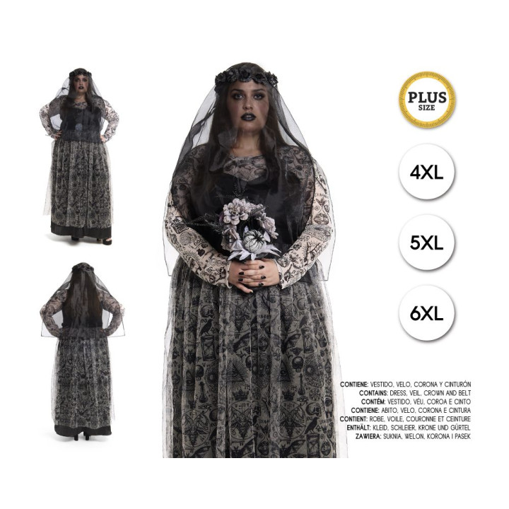 Novia Oscura 4Xl – Disfraz Para mujer | Cospty