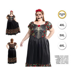 Catrina Vestido Largo 6Xl – Disfraz Para mujer | Cospty