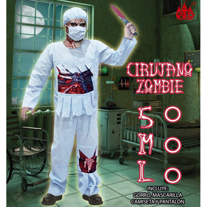 Cirujano Zombie – Disfraz Para hombre | Cospty
