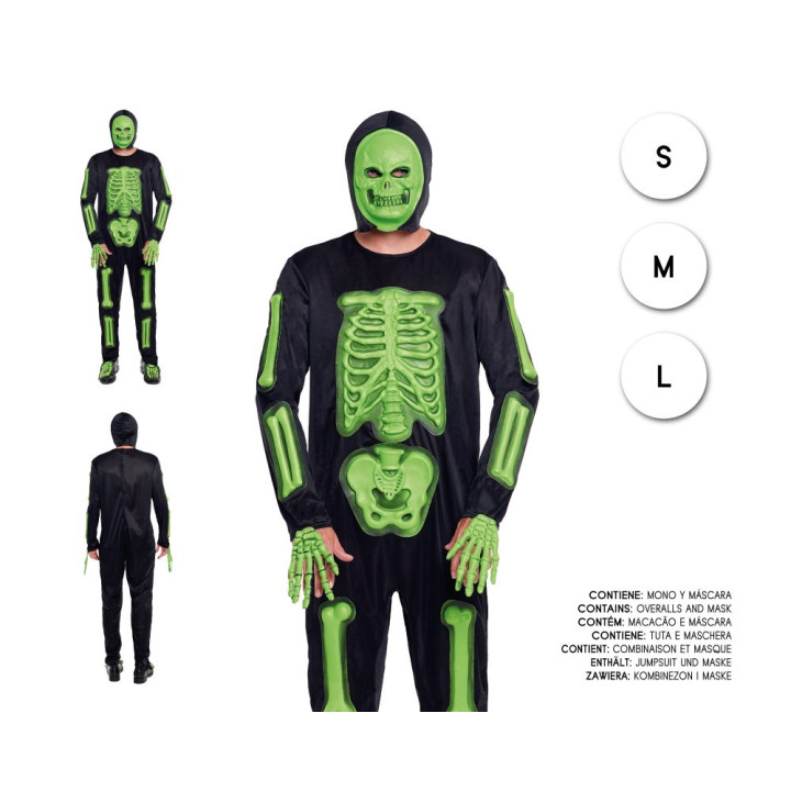 Esqueleto Eva Verde – Disfraz Para hombre | Cospty