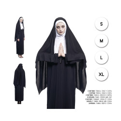 cospty - MONJA MALDITA - Disfraz de Monja de Terror