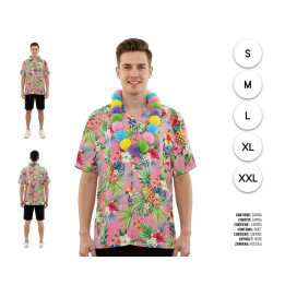 CAMISA HAWAIANA ROSA TUCAN