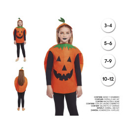 Mascara de Latex Cabeza de Calabaza Animada con Ojos Moviles - Hallowe