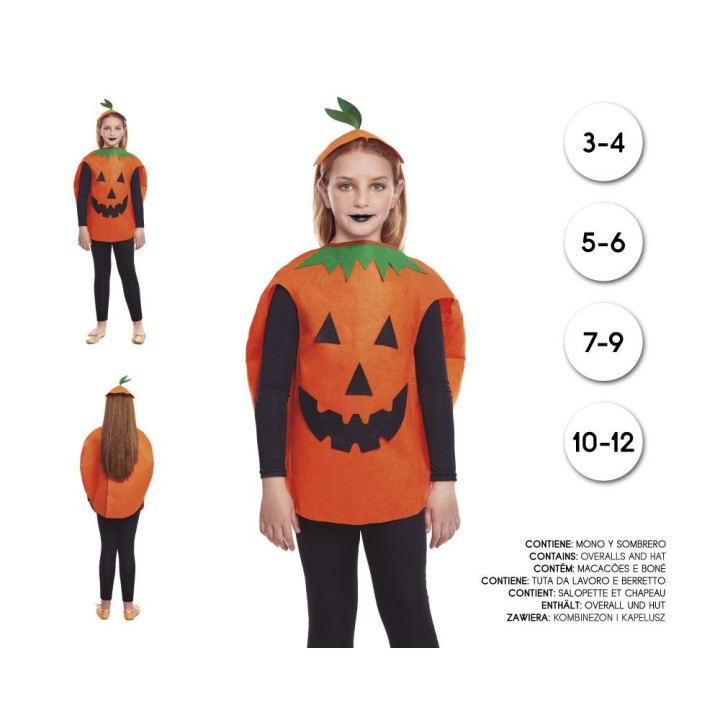 Mascara de Latex Cabeza de Calabaza Animada con Ojos Moviles - Hallowe