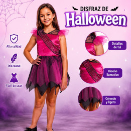 Miss Halloween 3/4 – Disfraz Para niña | Cospty