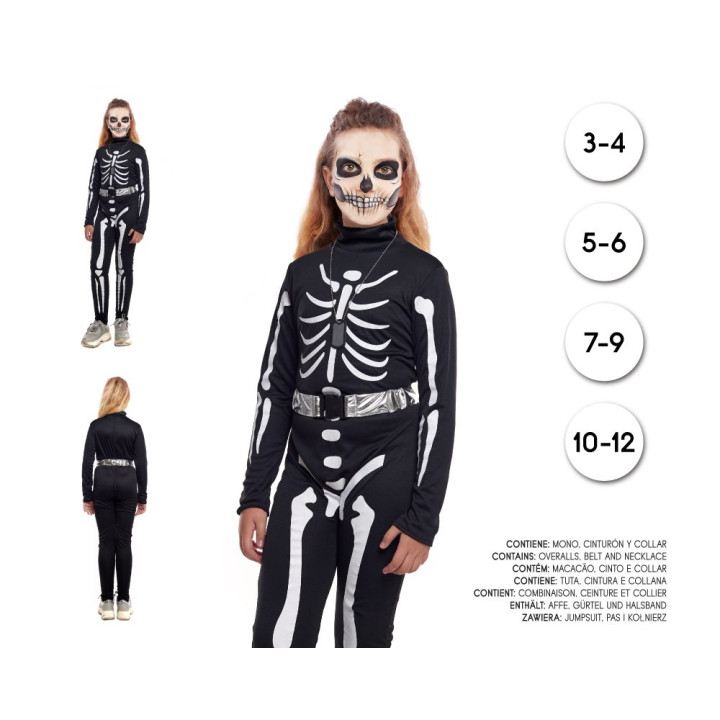 Skull Soldier Woman 7/9 – Disfraz Para niña | Cospty