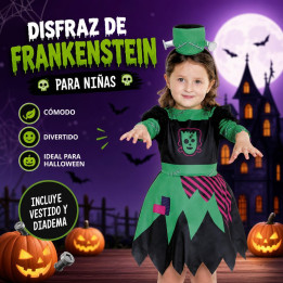 Baby Franky 6-12M – Disfraz Para niña | Cospty