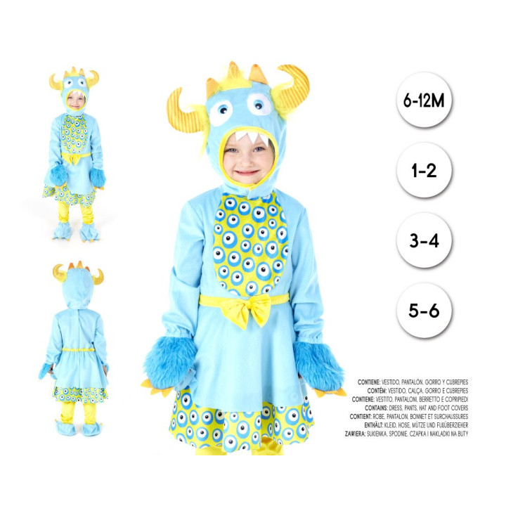 Baby Monster 6-12M – Disfraz Para niña | Cospty