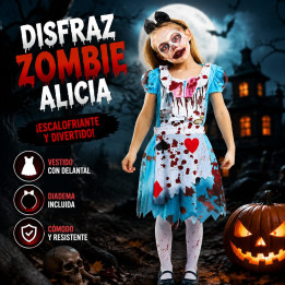 Alicia Zombie – Disfraz Para niña | Cospty