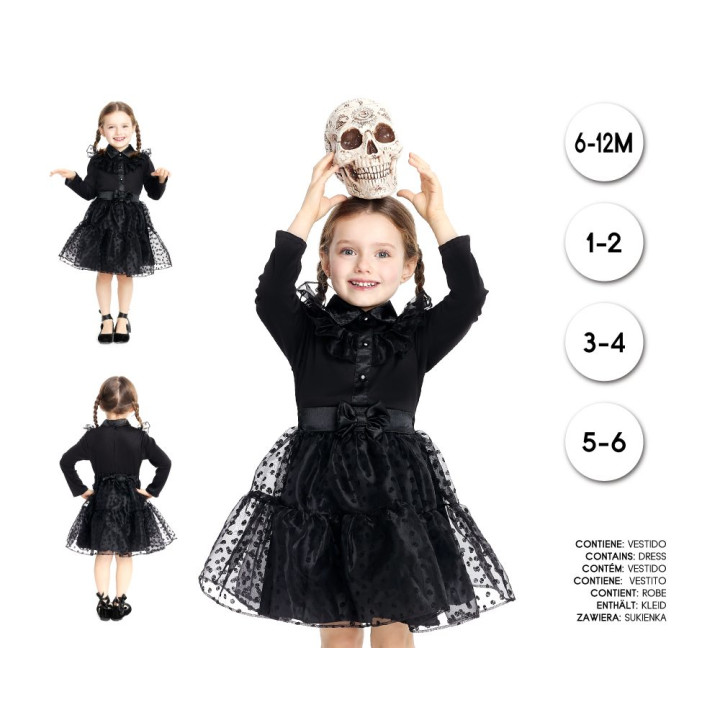 Vestido Gotico Baby – Disfraz Para niña | Cospty