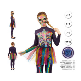 Neon Skeleton – Disfraz Para niña | Cospty