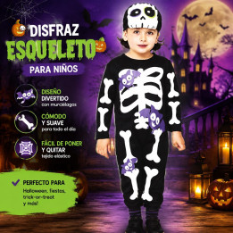 Esqueleto Bat – Disfraz Para niño | Cospty