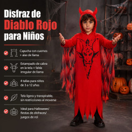 Túnica Demonio – Disfraz Para niño | Cospty